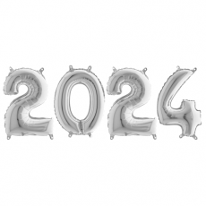 Novoročné číslo malé 2024 Strieborné