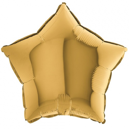 Balón hviezda Zlatá 45 cm