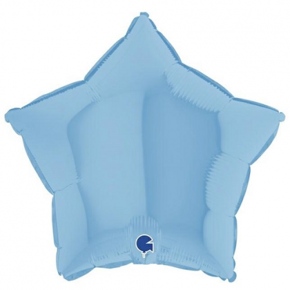 Balón Hviezda Modrá Matte 45 cm