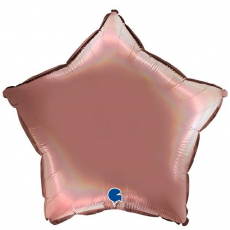 Balón Hviezda Ružová Platinum 45 cm