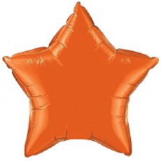 Balón Hviezda Oranžová 45 cm