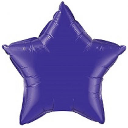 Balón Hviezda Tm. Fialová 45 cm