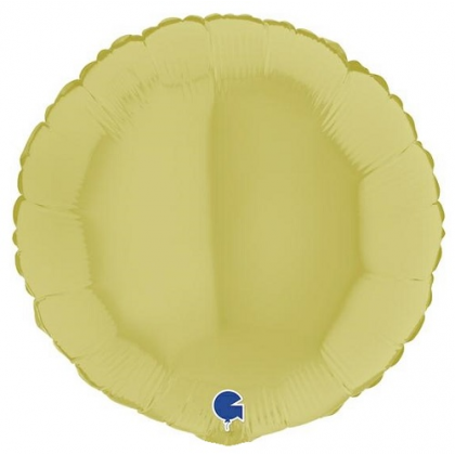 Balón kruh Žltý matte 45 cm