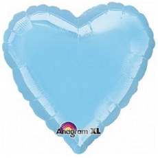Balón Srdce 45 cm Bledo Modré