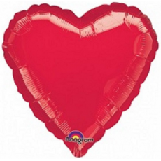 Balón Srdce 45 cm červené