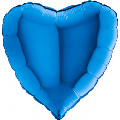 Balón srdce Modré 45 cm