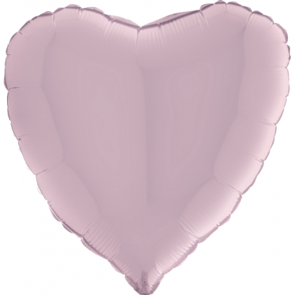 Balón srdce Ružová Pastel 45 cm 