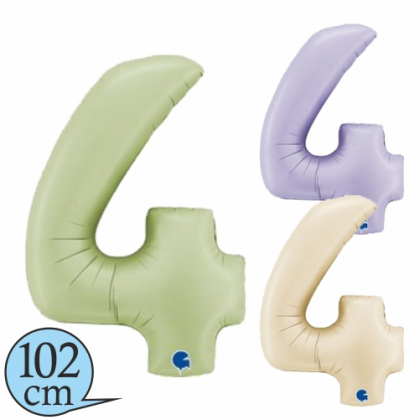 Balón narodeninový číslo 4 satin