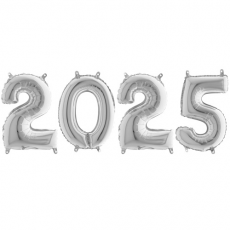 Novoročné číslo malé 2025 Strieborné