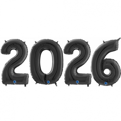 Novoročné číslo 2024 čierne 66 cm