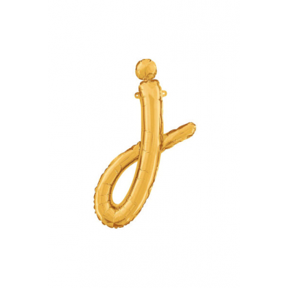Písmeno malé zlaté J script