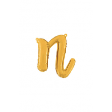 Písmeno malé zlaté N script