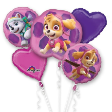 Balónová kytica Paw Patrol ružová
