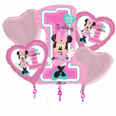 Kytica z balónov Minnie Mouse 1.narodeniny