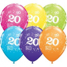 Balóny narodeninové 20 set 6 ks