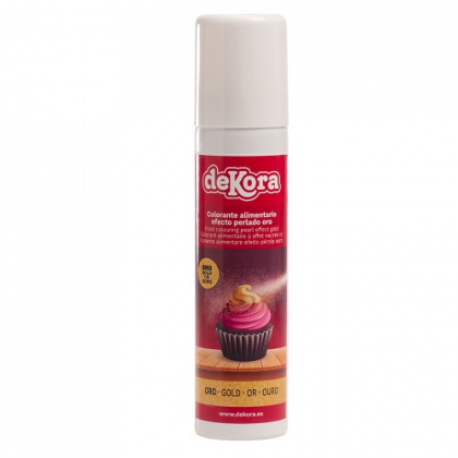 Jedlá farba v spreji perleť zlatá 100 ml