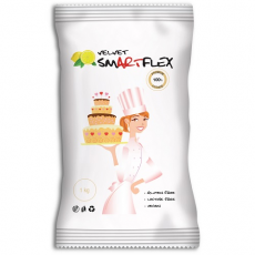 Poťahová hmota Smartflex velvet - Citrón - biela - 1 kg