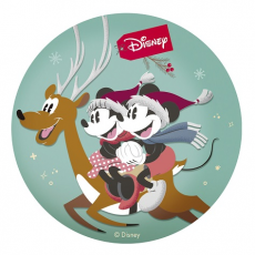 Jedlý obrázok Mickey & Minnie Mouse 20 cm