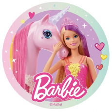Jedlý obrázok Barbie 20 cm