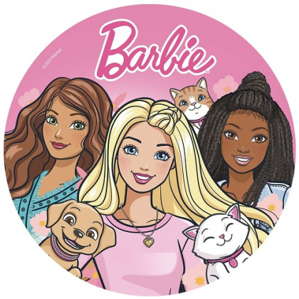 Jedlý obrázok Barbie 20 cm