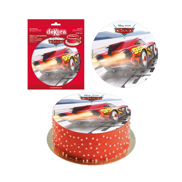 Jedlý obrázok Cars 20 cm