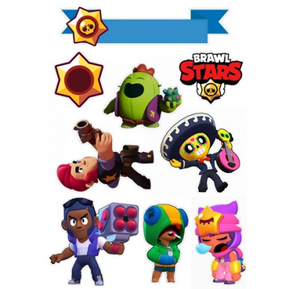 Jedlý papier Brawl Star A4
