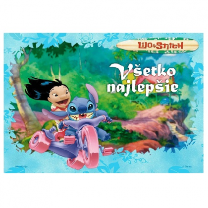 Jedlá oplátka Lilo a Stitch A4