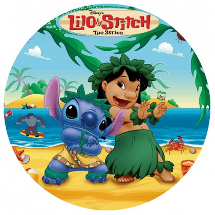 Jedlá oplátka Lilo a Stitch 20 cm