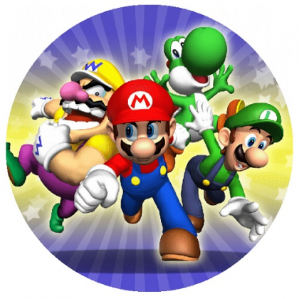 Jedlá oplátka Super Mário 20 cm