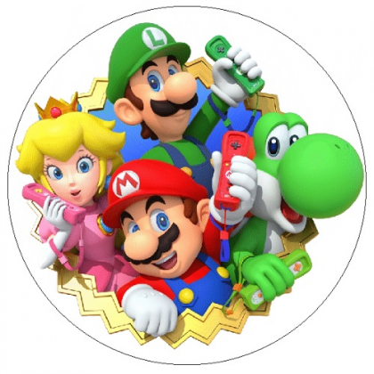 Jedlá oplátka Super Mário 20 cm