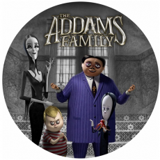 Jedlá oplátka Addams Family