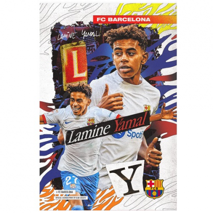 Jedlá oplátka na tortu Lamine Yamal A4