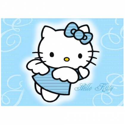 Jedlý obrázok Hello Kitty s menom