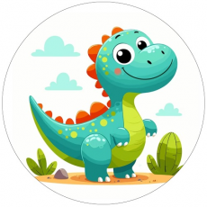 Jedlá oplátka Dino