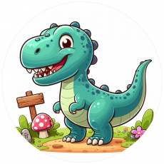 Jedlá oplátka Dino
