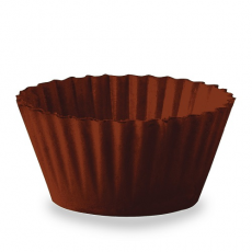 Jedlý košík na muffiny hnedý
