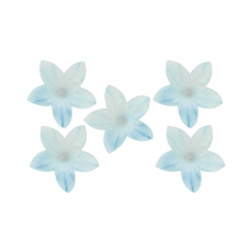 Oplátkový kvet mini modrý 2 cm