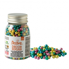 Cukrové perly farebné 5 mm 100g