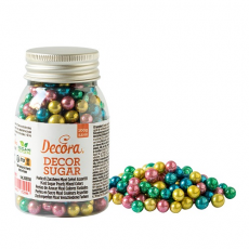 Cukrové perly farebné 7 mm 100g