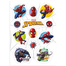 Jedlé dekorácie Spiderman