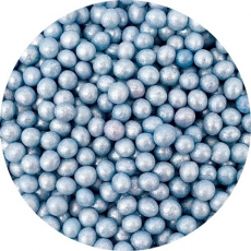 Cukrové perly svetlo-modré perleťové 50g
