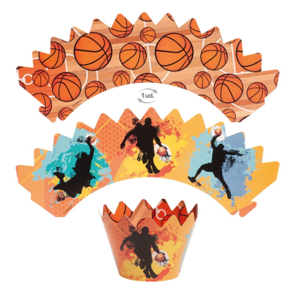 Sada na muffiny Basketball košičky + zápichy