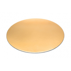 Podnos na tortu strieborno - zlatý 27 cm - obojstranný