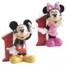 Tortová sviečka Mickey a Minnie Mouse číslo 1