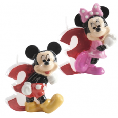 Tortová sviečka Mickey a Minnie Mouse číslo 3