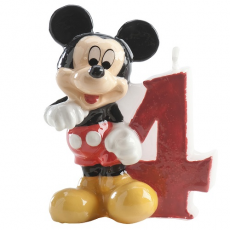 Tortová sviečka Mickey a Minnie Mouse číslo 4