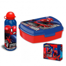 Set desiatový box a hliníková fľaša Spiderman