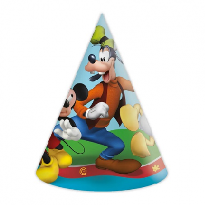 Párty klobúky Mickey Mouse 6ks