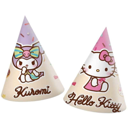 Párty čepice Hello Kitty a Kuromi