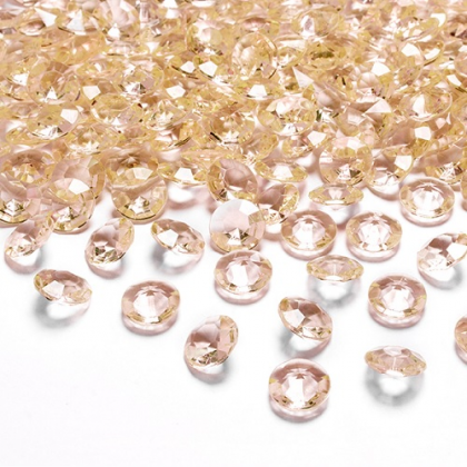 Dekoračné kamienky diamanty oranžové 12 mm
